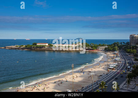 La plage de Copacabana, Rio de Janeiro, Brésil Banque D'Images