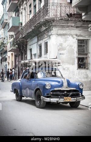 Voiture américaine classique, La Havane, Cuba Banque D'Images