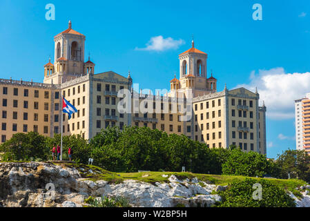 Cuba, La Havane, Vedado, l'Hôtel Nacional de Cuba Banque D'Images