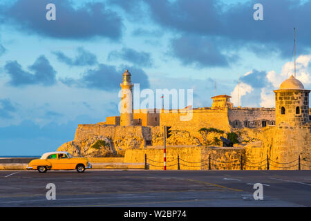 Cuba, La Havane, Castillo del Morro (Castillo de los Tres Reyes del Morro) Banque D'Images