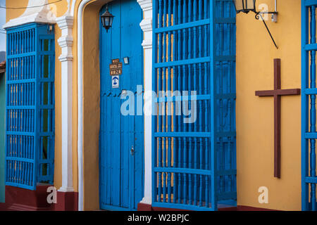 Cuba, Trinidad, l'Hostal dans le centre historique Banque D'Images