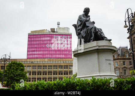 Thomas Graham statue sur George Square Banque D'Images