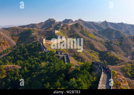 Chine, province de Hebei, comté de Luanping, Jinshanling, Grande Muraille de Chine (site du patrimoine mondial de l'Unesco) à partir de la dynastie Ming Banque D'Images