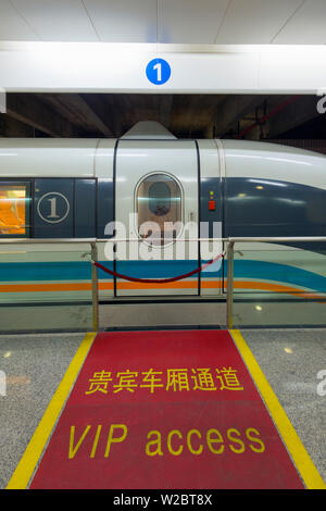 La Chine, Shanghai, Pudong District, l'Aéroport International de Pudong, Maglev Train, l'accès VIP Banque D'Images