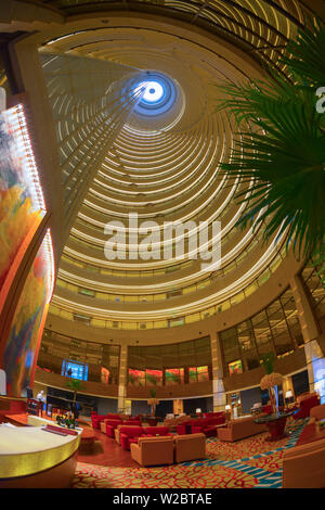 La Chine, Shanghai, Pudong, tour Jin Mao, Grand Hyatt Shanghai Jin Mao Tower Hotel Banque D'Images