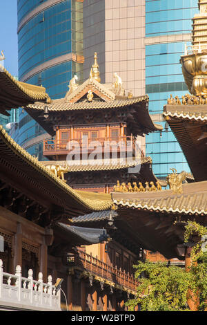 Temple de Jing'an, Shanghai, Chine Banque D'Images