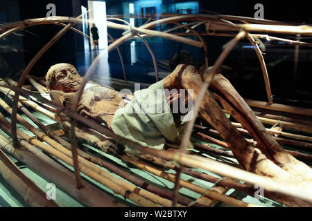 Maman, le musée de la ville de Turpan Turpan, Préfecture, la région autonome ouïghoure du Xinjiang, Chine Banque D'Images