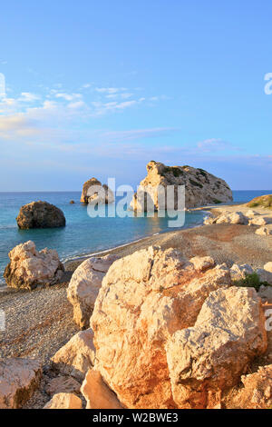 Rocher d'Aphrodite, Paphos, Chypre, Méditerranée orientale Banque D'Images