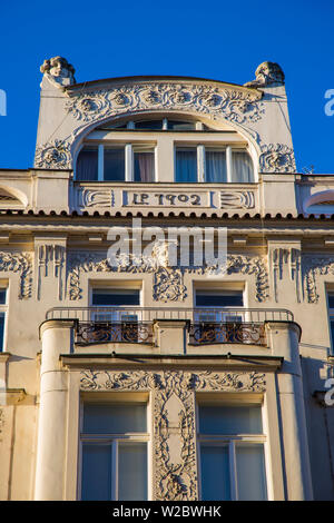 La rue Parizska, Prague, République Tchèque Banque D'Images