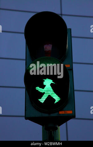 Ampelmannchen, feu de circulation, Berlin, Allemagne, Europe. Banque D'Images