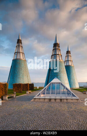 Allemagne, Nordrhein-Westfalen, Bonn, Museumsmeile, Bundeskunsthalle, musée de la technologie et de l'art, tours sur le toit Banque D'Images