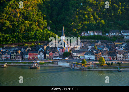 Allemagne, Rheinland-pfalz, Sankt Goar au Rhin Banque D'Images