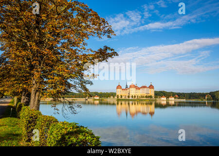 Schloss Moritzburg, Moritzburg, Dresde, Saxe, Allemagne Banque D'Images