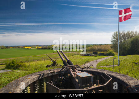 Le Danemark, Langeland, Bagenkop, Langelandsfort Musée canadien de la guerre froide, guerre froide artefacts à l'ancienne base de l'OTAN, anti-bunker d'aéronefs Banque D'Images