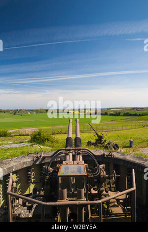 Le Danemark, Langeland, Bagenkop, Langelandsfort Musée canadien de la guerre froide, guerre froide artefacts à l'ancienne base de l'OTAN, anti-bunker d'aéronefs Banque D'Images