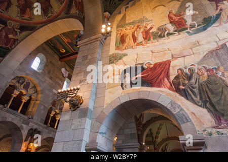 Le Danemark, le Jutland, Viborg, Viborg Domkirke Cathdral, fresques de l'intérieur Banque D'Images