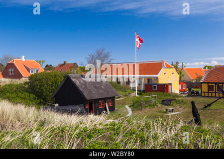 Le Danemark, le Jutland, Skagen, la moitié des bâtiments à colombages Banque D'Images