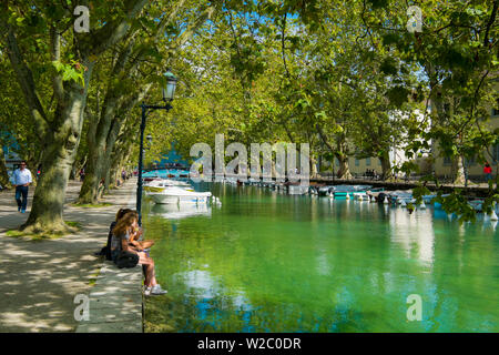 Annecy, Lac d'Annecy, Haute-Savoie, Rhône-Alpes, France Banque D'Images