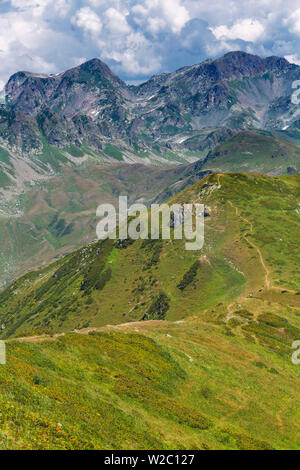 Vallée des sept lacs, montagnes du Caucase, de l'Abkhazie, Géorgie Banque D'Images