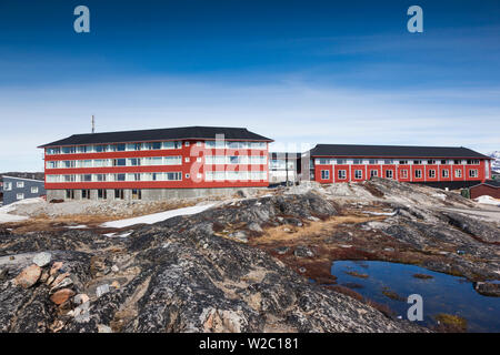 Le Groenland, baie de Disko, Ilulissat, Hotel Arctic Banque D'Images