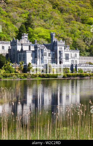 L'Irlande, dans le comté de Galway, à l'abbaye de Kylemore Kylemore, Banque D'Images