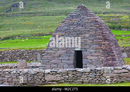 L'Irlande, le comté de Kerry, péninsule de Dingle, Gallarus Ballyferriter, observatoire, première église chrétienne, AD 800 Banque D'Images