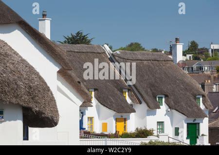 L'Irlande, le comté de Waterford, Dunmore East, cottage traditionnel détail Banque D'Images