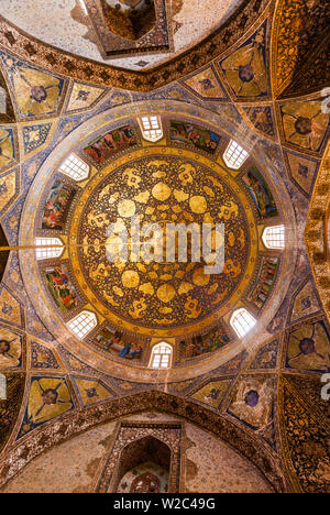 L'Iran, au centre de l'Iran, Ispahan, Bethléem Eglise arménienne, de l'intérieur Banque D'Images