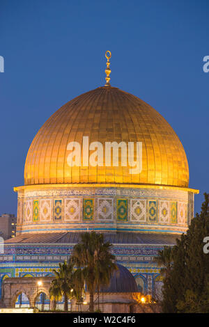 Israël, Jérusalem, le Mont du Temple, Dôme du Rocher Banque D'Images