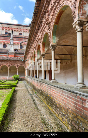Le monastère de Certosa di Pavia, Lombardie, Italie Banque D'Images