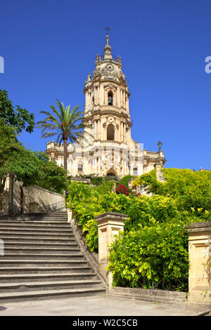 Cathédrale de San Giorgio, Modica, Sicile, Italie Banque D'Images