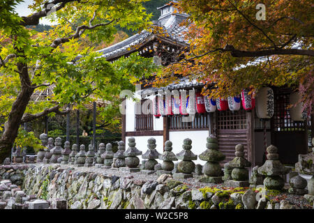 Le Japon, Kyoto, de Arashiyama, Adashino Nenbutsu-Ji Temple Banque D'Images