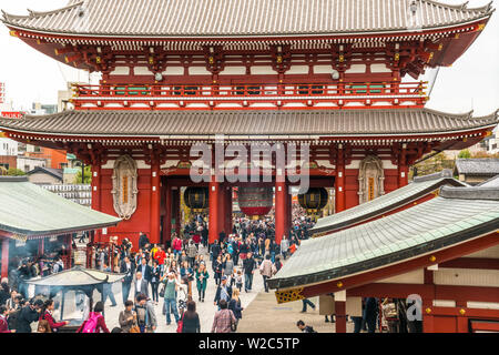 Le temple Senso-ji, Asakusa, Tokyo, Japon Banque D'Images