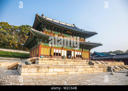 Injeongjeon (Salle du Trône), hangdeokgung Palace, Séoul, Corée du Sud Banque D'Images