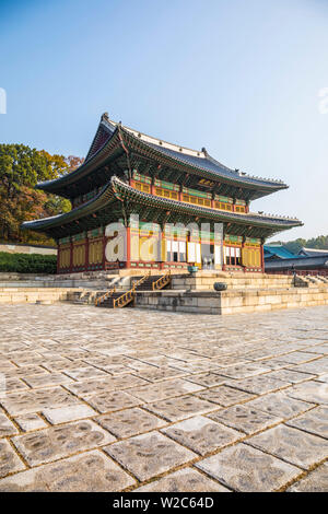 Injeongjeon (Salle du Trône), hangdeokgung Palace, Séoul, Corée du Sud Banque D'Images