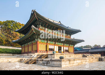 Injeongjeon (Salle du Trône), hangdeokgung Palace, Séoul, Corée du Sud Banque D'Images