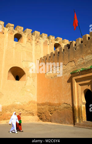 Mur de la ville, Médina, Meknès, Maroc, Afrique du Nord Banque D'Images