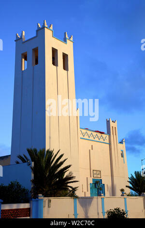 L'architecture Art Déco, Sidi Ifni, Maroc, Afrique du Nord Banque D'Images