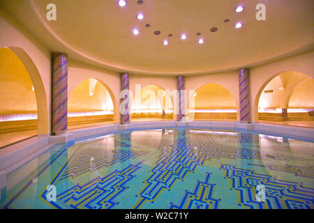 Hammam à l'intérieur de la Mosquée Hassan II, Casablanca, Maroc, Afrique du Nord Banque D'Images