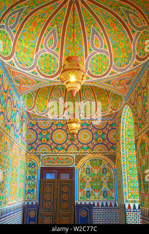 Détails de l'intérieur de l'Hôtel Continental, Tanger, Maroc, Afrique du Nord Banque D'Images