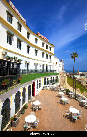 L'extérieur de l'Hôtel Continental, Tanger, Maroc, Afrique du Nord Banque D'Images