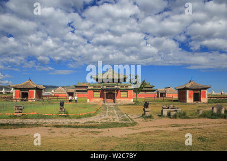 Erdene Zuu monastère bouddhiste, Kharkhorin, Province Övörkhangaï, Mongolie Banque D'Images