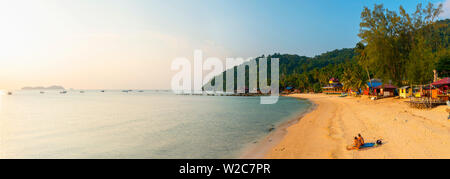 La Malaisie, Pahang, Pulau Tioman Tioman Island), (baie de Salang Salang, Kampung (village) de Salang Banque D'Images