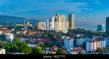 La Malaisie, Penang, Georgetown, ville moderne Banque D'Images