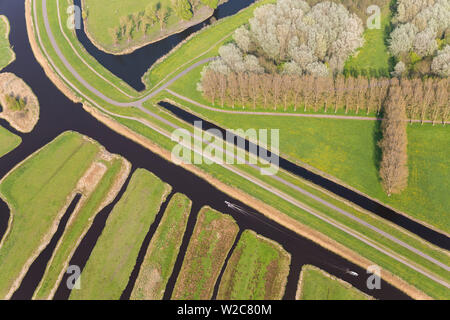 Ou re-Polder terres revendiquées, Hollande du Nord, Pays-Bas Banque D'Images