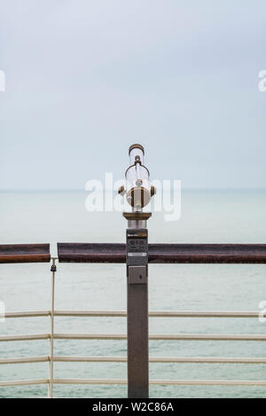 Scheveningen, Pays-Bas, de Pier, Jetée de Scheveningen, télescope Banque D'Images