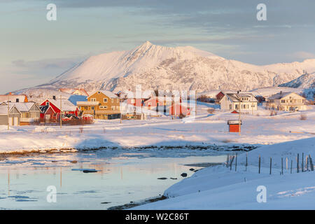 Sommaroy, Troms région, région de l'Arctique, la Norvège Banque D'Images