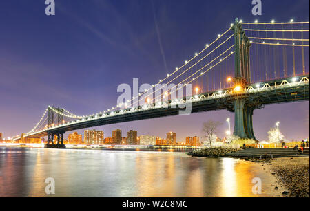 Pont de Manhattan à New York City Banque D'Images