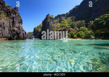 Philippines, Palawan, El Nido, Matinloc Hidden Lagoon Island, Banque D'Images