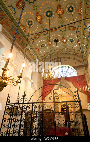 Intérieur de la Synagogue Remu, Kazimierz, Cracovie, Pologne, Europe Banque D'Images